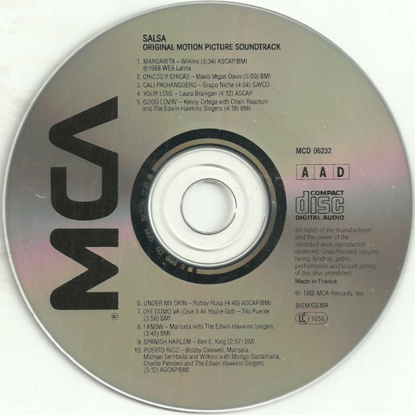 Various : Salsa The Motion Picture (Original Motion Picture Soundtrack) It's Hot! (CD, Album, Comp, RE)