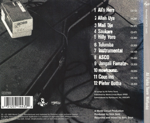 Ali Farka Touré : Niafunké (CD, Album)