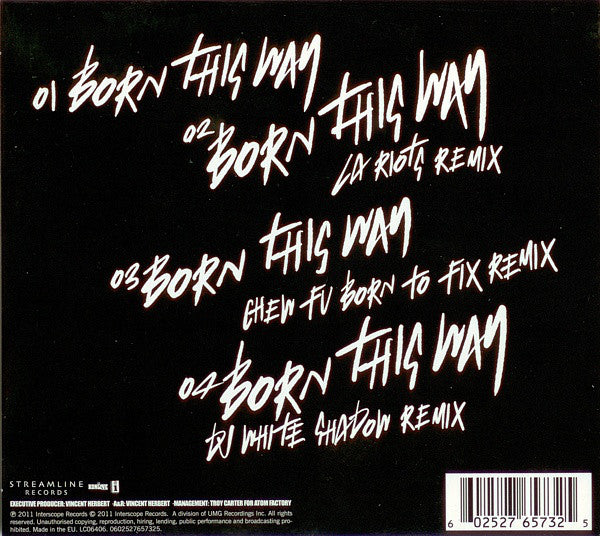 Lady Gaga : Born This Way (CD, Single)