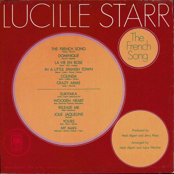 Lucille Starr : The French Song (LP, Album, RE)