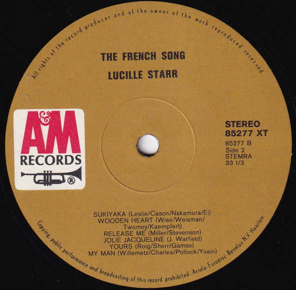 Lucille Starr : The French Song (LP, Album, RE)