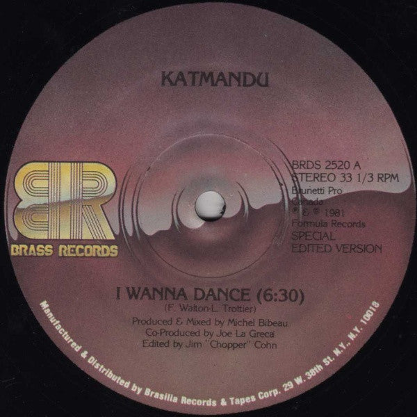 Kat Mandu : I Wanna Dance (12", S/Edition)