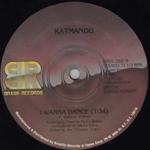 Kat Mandu : I Wanna Dance (12", S/Edition)