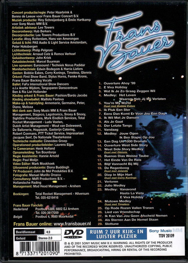 Frans Bauer : Live In Ahoy' 99 (DVD-V, 4:3)