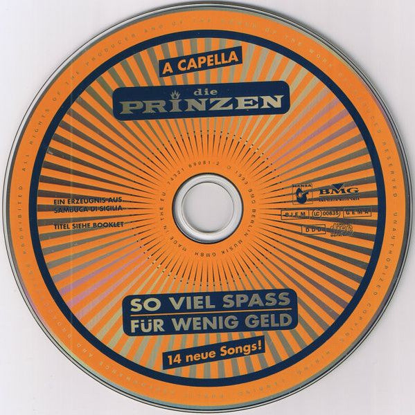 Die Prinzen : So Viel Spass Für Wenig Geld (A Capella Version) (CD, Album)