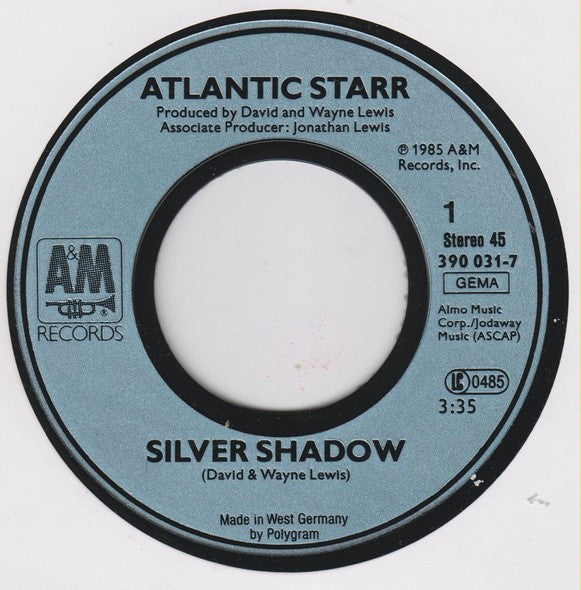 Atlantic Starr : Silver Shadow (7", Single)