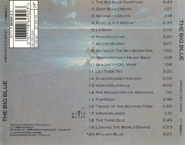 Eric Serra : The Big Blue (Original Motion Picture Soundtrack) (CD, Album)