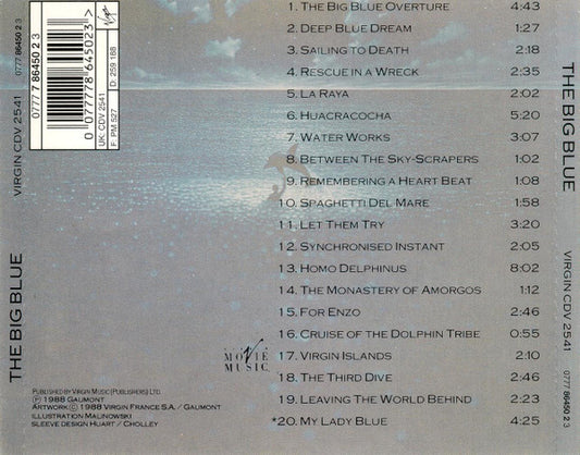 Eric Serra : The Big Blue (Original Motion Picture Soundtrack) (CD, Album)