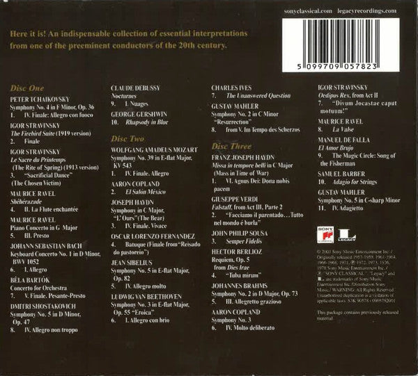 Leonard Bernstein : A Total Embrace - The Conductor (3xCD, Comp, Mono, Spe)