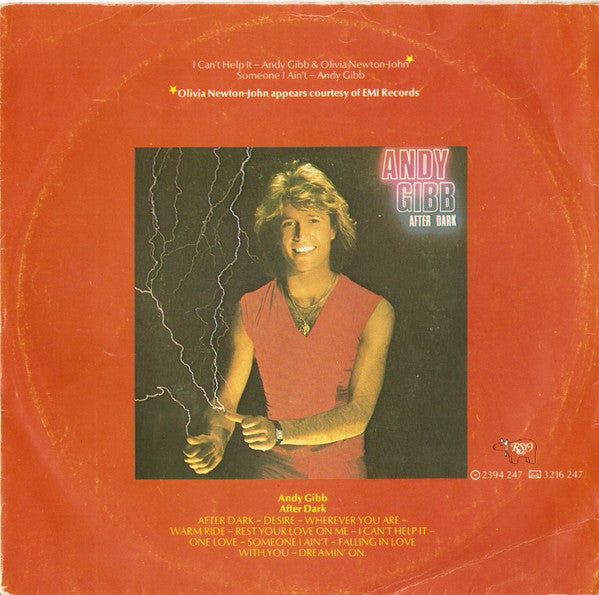 Andy Gibb & Olivia Newton-John : I Can't Help It (7", Single)