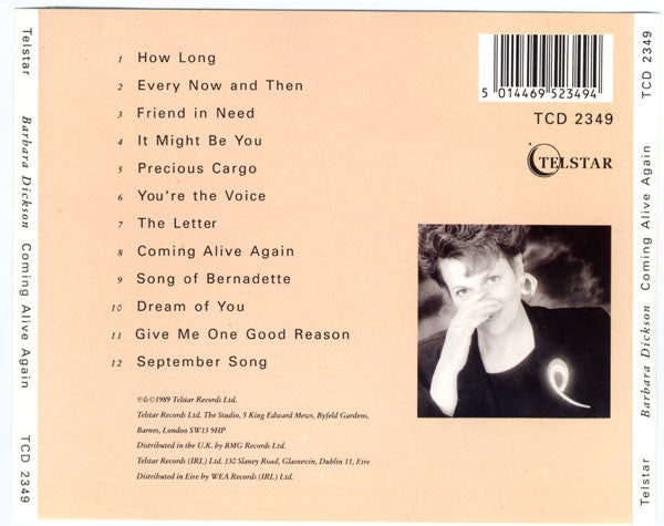 Barbara Dickson : Coming Alive Again (CD, Album)