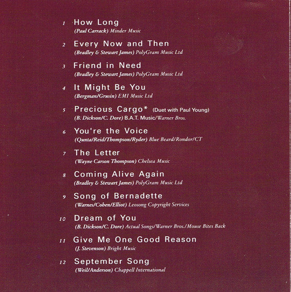 Barbara Dickson : Coming Alive Again (CD, Album)