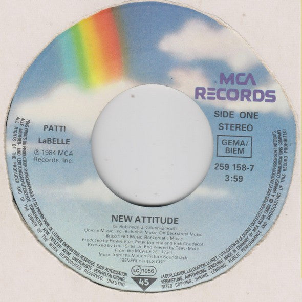 Patti LaBelle : New Attitude (7", Single)