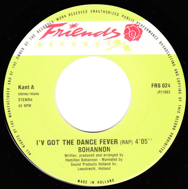 Hamilton Bohannon : I've Got The Dance Fever (7")