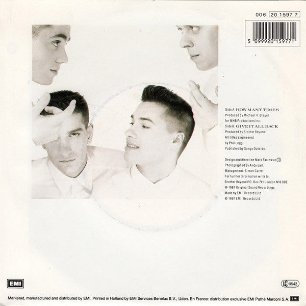 Brother Beyond : How Many Times (7", Single)