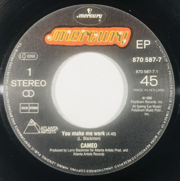 Cameo : You Make Me Work (7", Single)