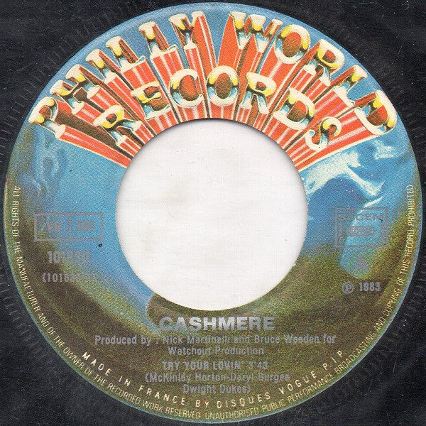 Cashmere (2) : Try Your Lovin' (7", Single)