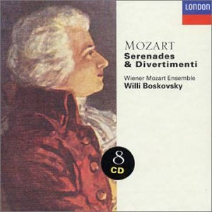 Wolfgang Amadeus Mozart, Wiener Mozart Ensemble, Willi Boskovsky : Serenades & Divertimenti  (Box, Comp + 8xCD)