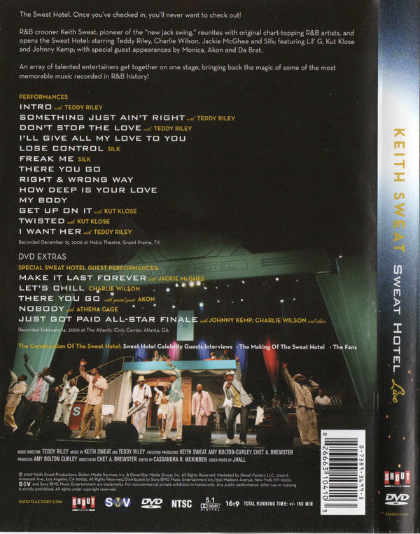 Keith Sweat : Sweat Hotel Live (DVD-V)