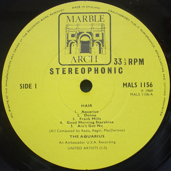 The Aquarius : Hair (LP)