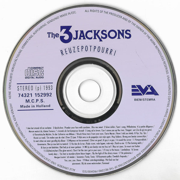 The 3 Jacksons : Reuzepotpourri Deel 1 (CD, Album, Comp)