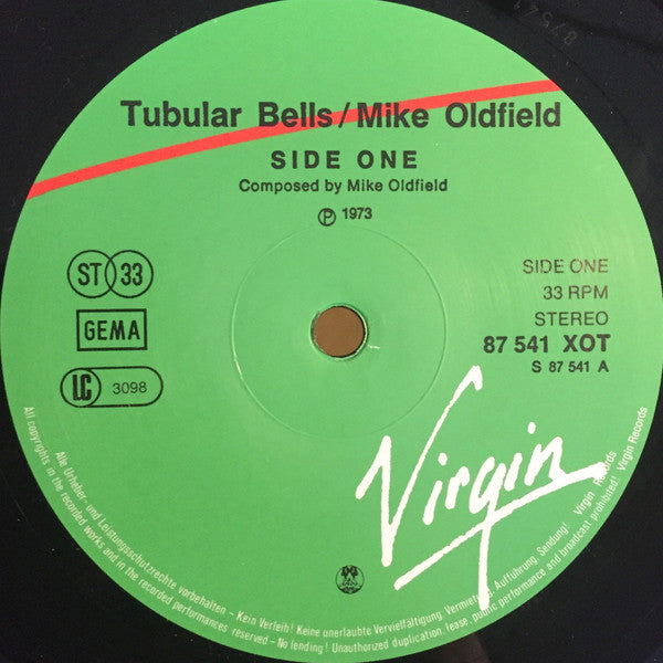 Mike Oldfield : Tubular Bells (LP, Album, RE)