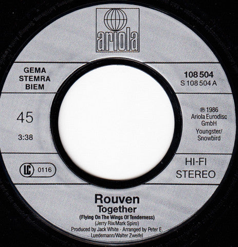 Rouven (2) : Together (Flying On The Wings Of Tenderness) (7", Single)