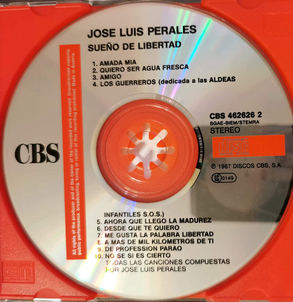 José Luis Perales : Sueño De Libertad (CD, Album)