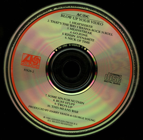 AC/DC : Blow Up Your Video (CD, Album)