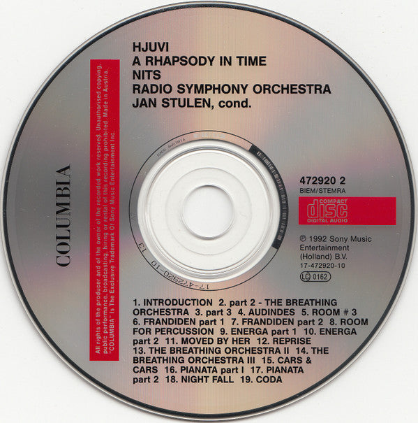 The Nits & Nederlands Radio Symfonie Orkest : Hjuvi: A Rhapsody In Time (CD, Album)