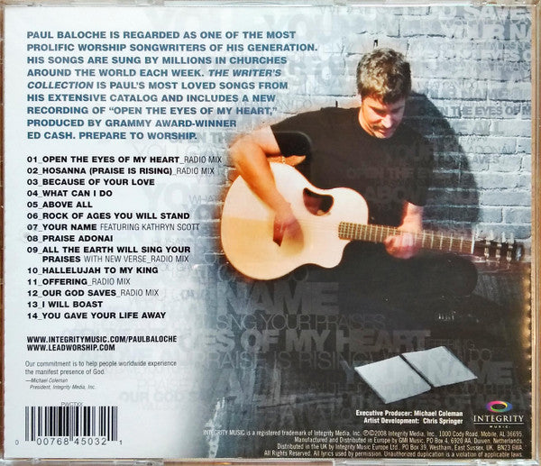 Paul Baloche : The Writer's Collection (CD, Comp)