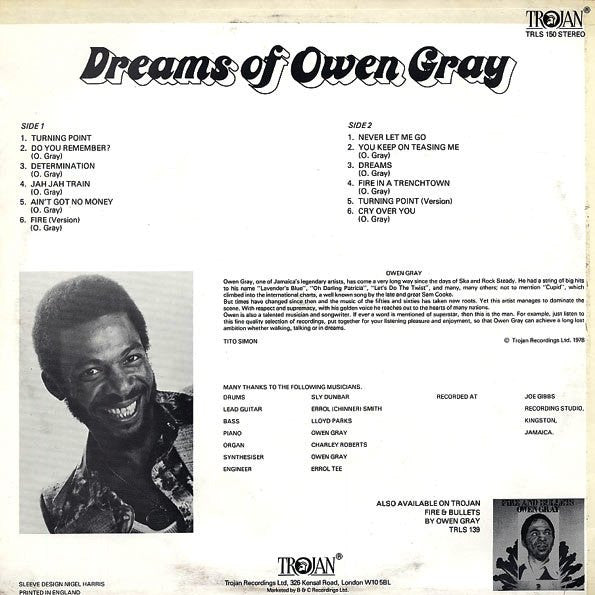 Owen Gray : Dreams Of Owen Gray (LP, Album)