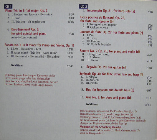 Albert Roussel : Chamber Music (Complete) (3xCD, Comp)