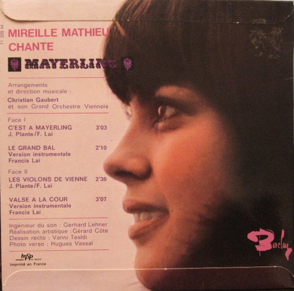 Mireille Mathieu : Mayerling (7", EP)