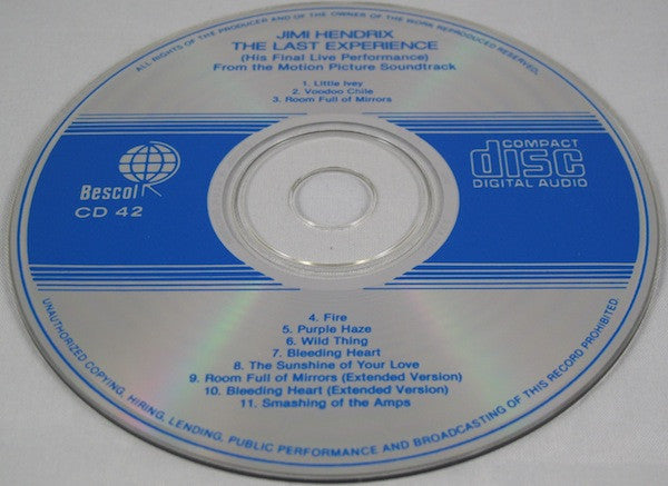 Jimi Hendrix : The Last Experience (CD, Comp, RE)