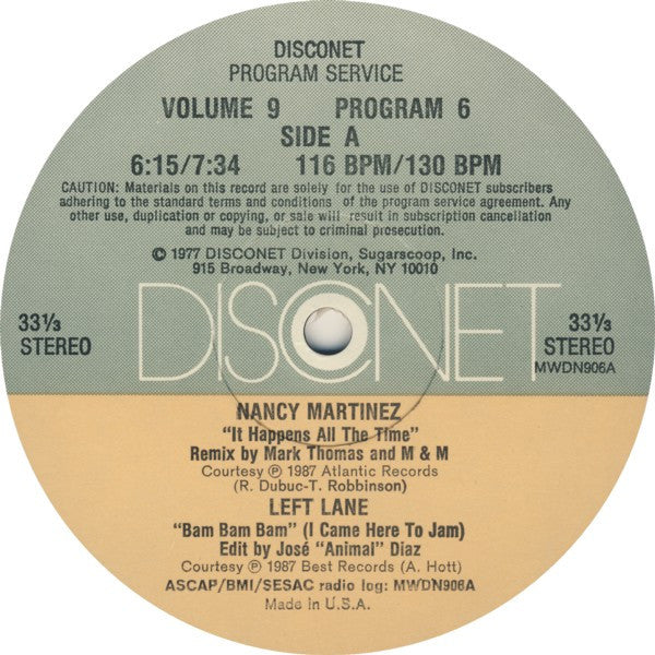 Various : Volume 9 Program 6 (2x12")