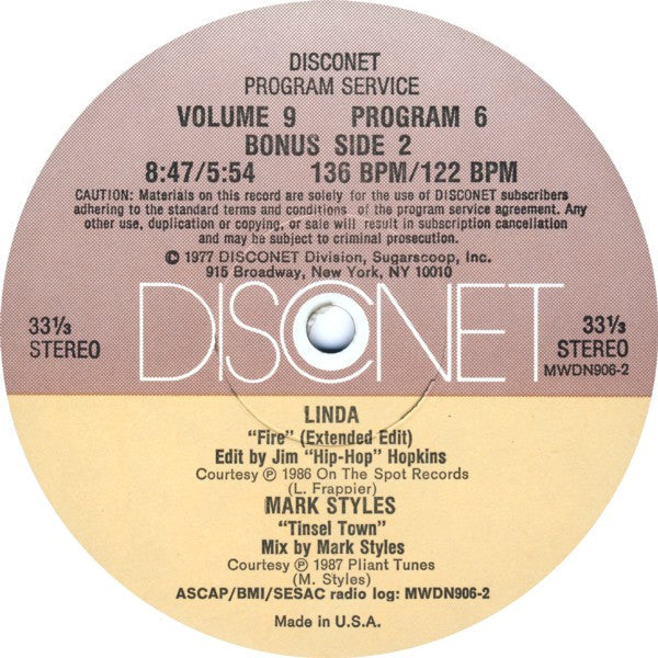 Various : Volume 9 Program 6 (2x12")