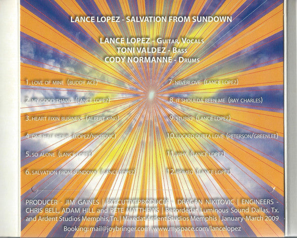 Lance Lopez : Salvation From Sundown (CD, Album + DVD)