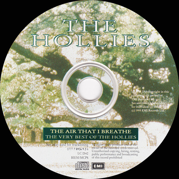 The Hollies : The Air That I Breathe - The Very Best Of The Hollies (CD, Comp, Mono)