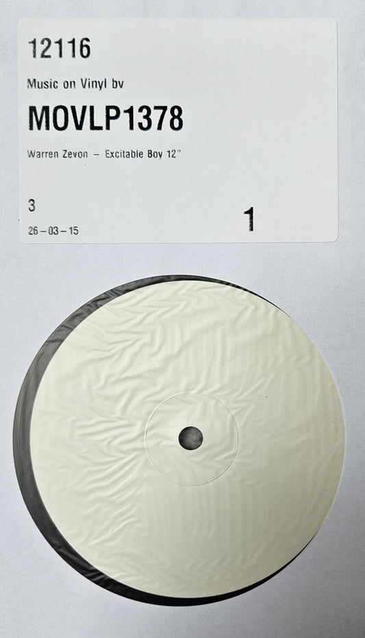 Warren Zevon : Excitable Boy (LP, Album, RE, RM, TP)