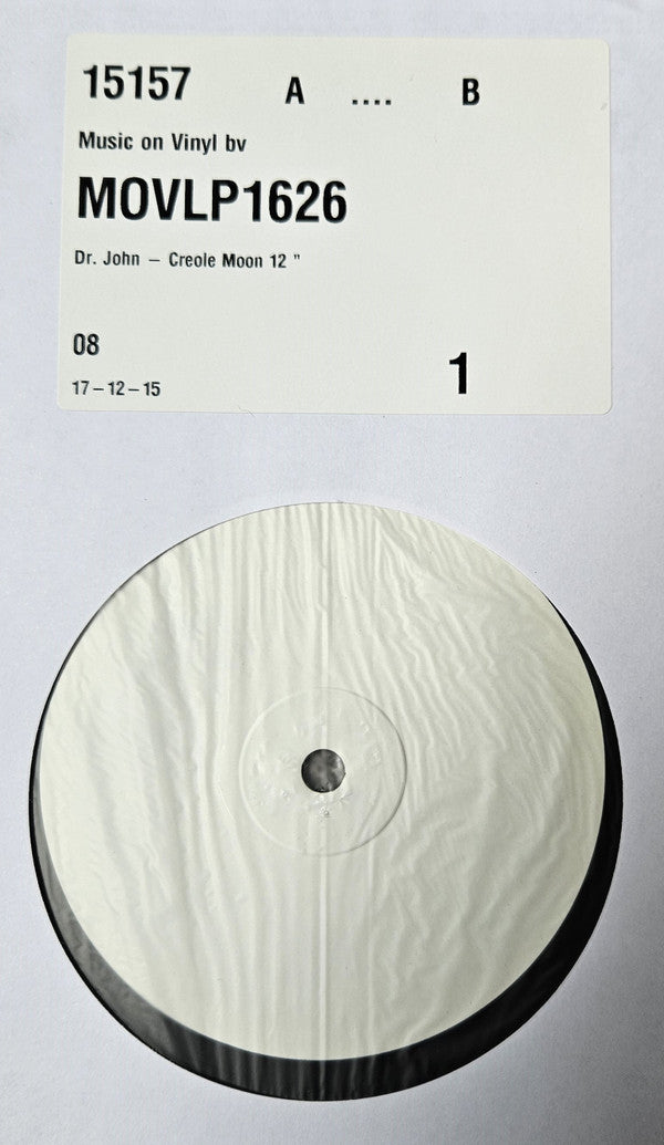 Dr. John : Creole Moon (LP, TP, 180 + LP, S/Sided, Etch, TP, 180 + Album, )