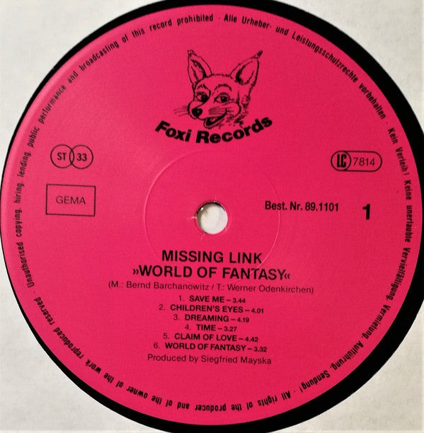 Missing Link (8) : World Of Fantasy (LP, Album)
