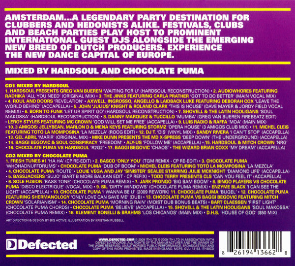 Hardsoul & Chocolate Puma : Defected In The House (Amsterdam 09) (2xCD, Mixed)