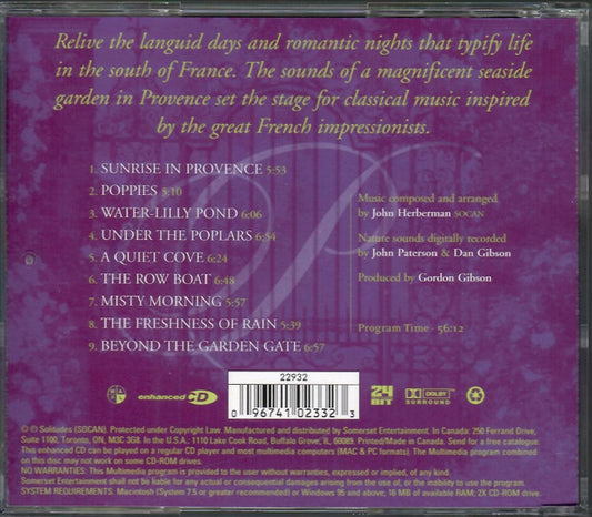 Dan Gibson, John Herberman : Garden In Provence (CD, Album, Enh)