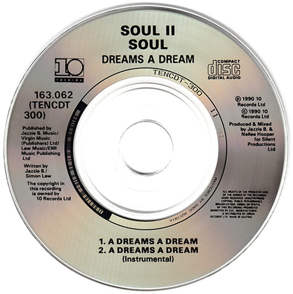 Soul II Soul : A Dreams A Dream (CD, Mini)