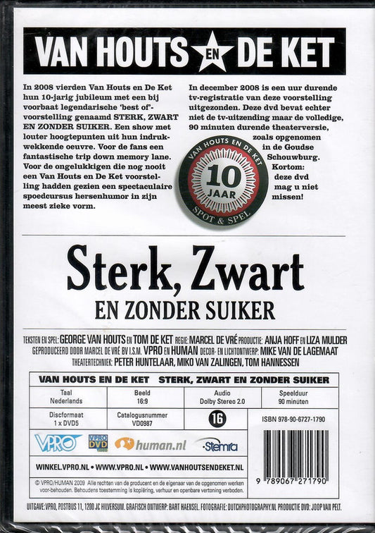 Van Houts En De Ket : Sterk, Zwart En Zonder Suiker (DVD-V, 16:)