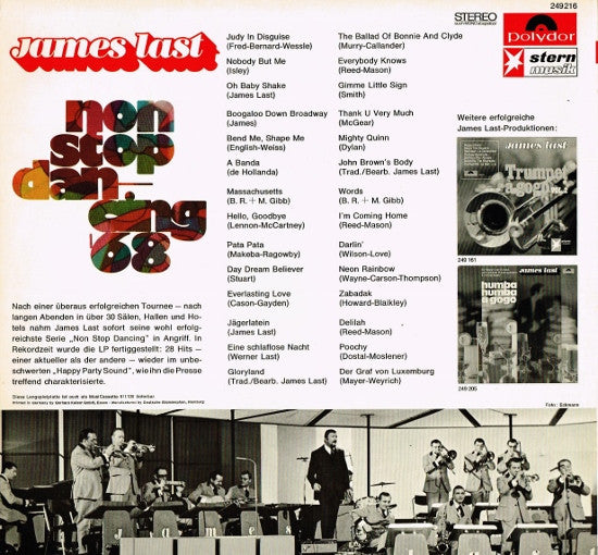 James Last : Non Stop Dancing '68 (LP, Album, Mixed)