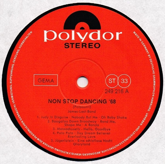 James Last : Non Stop Dancing '68 (LP, Album, Mixed)