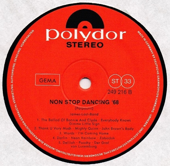James Last : Non Stop Dancing '68 (LP, Album, Mixed)