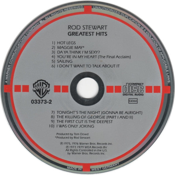 Rod Stewart : Greatest Hits (CD, Comp, Tar)